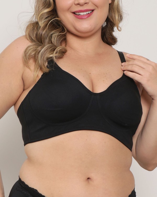 Encontraproduto.com.br - Sutiã Plus Size Avulso Amamentação Preto