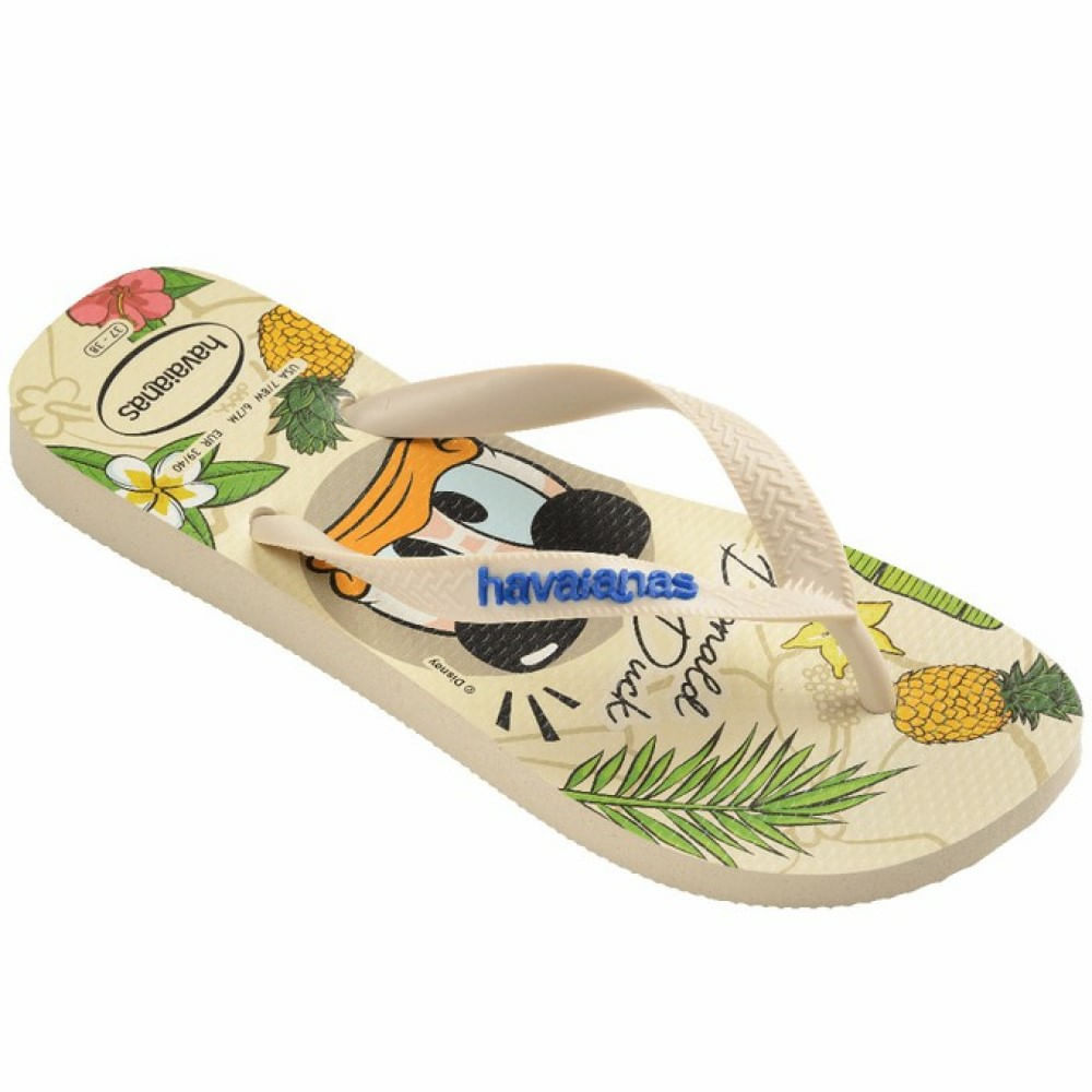 Encontraproduto.com.br - Sandália Havaianas Disney Classic Bege Palha 29/30