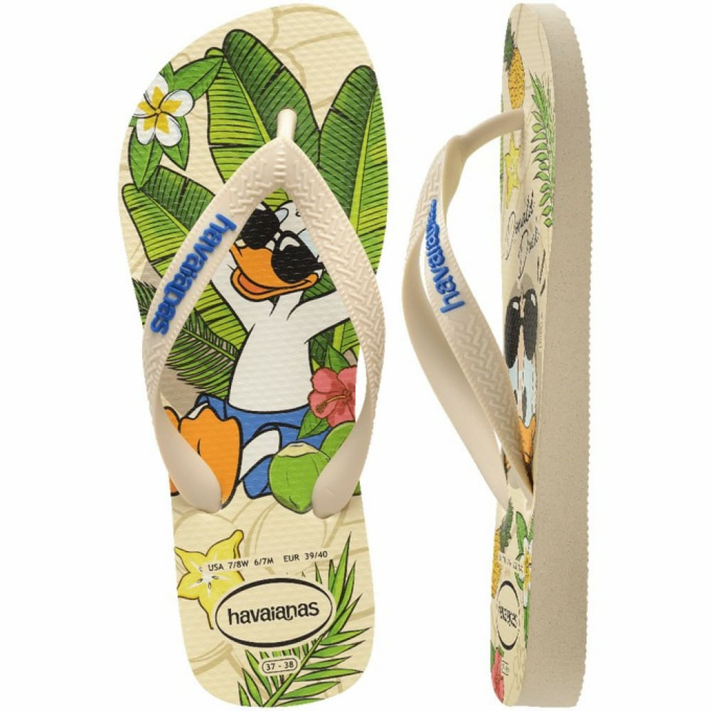 Encontraproduto.com.br - Sandália Havaianas Disney Classic Bege Palha 29/30