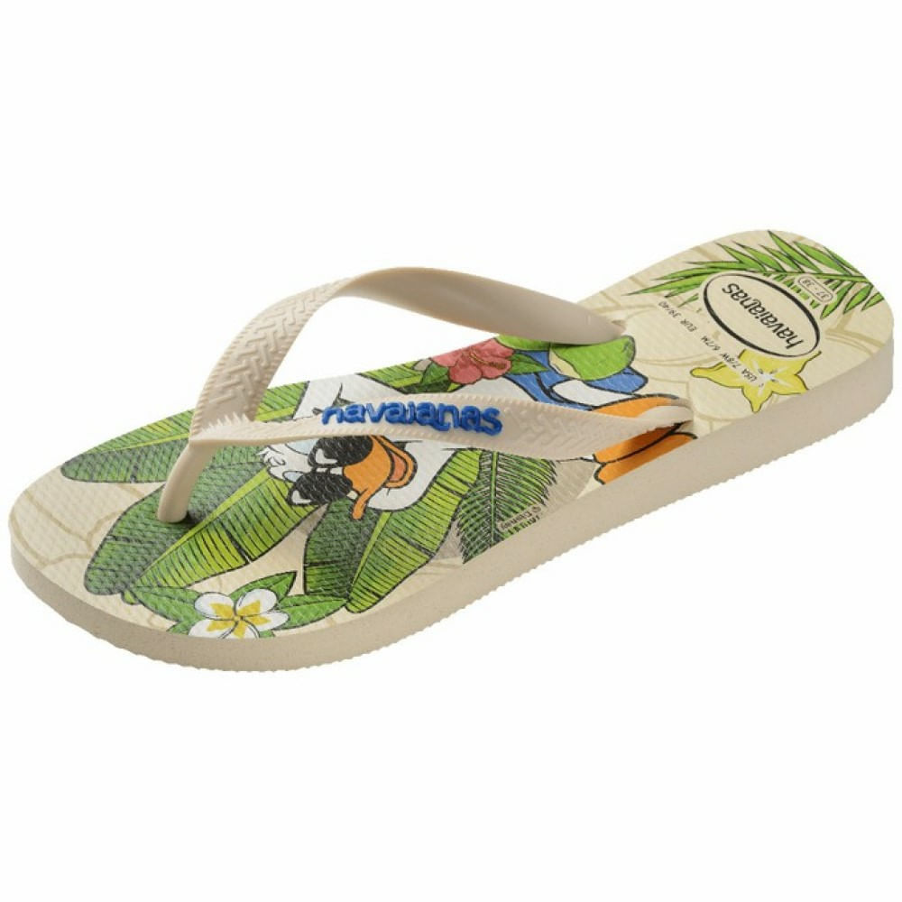 Encontraproduto.com.br - Sandália Havaianas Disney Classic Bege Palha 29/30
