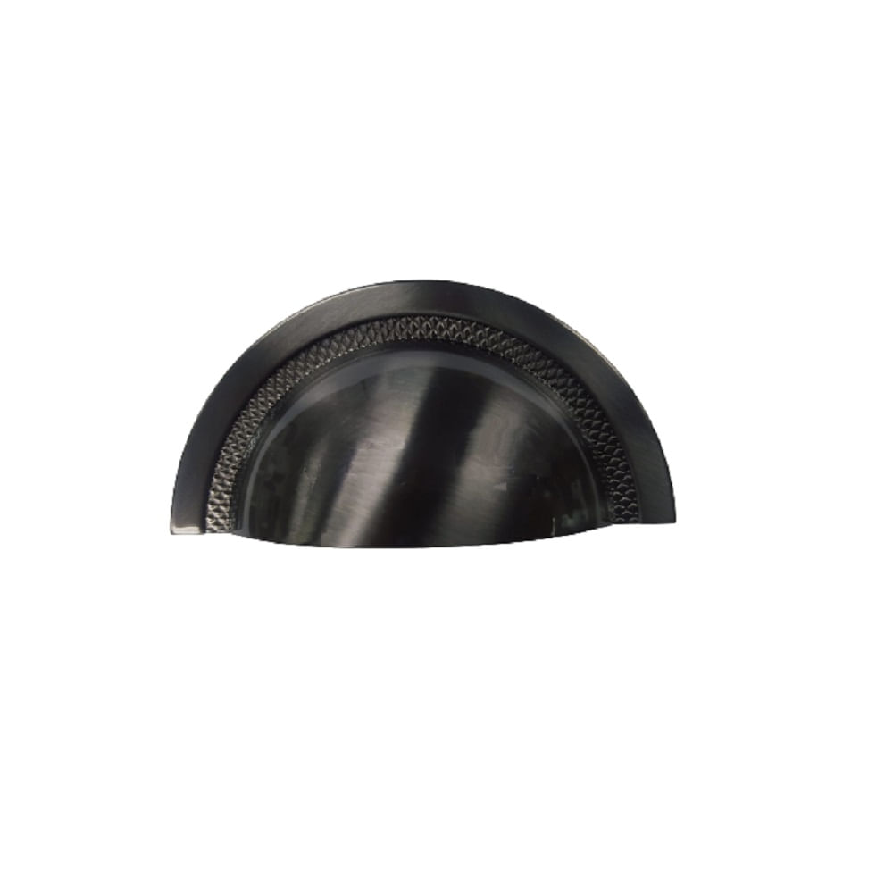 Puxador Shell 64mm Ônix Escovado Zen Design