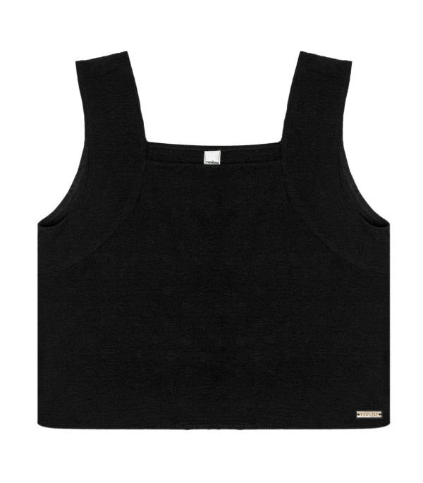 Encontraproduto.com.br - Regata Com Alça Dupla Feminina Rovitex Preto
