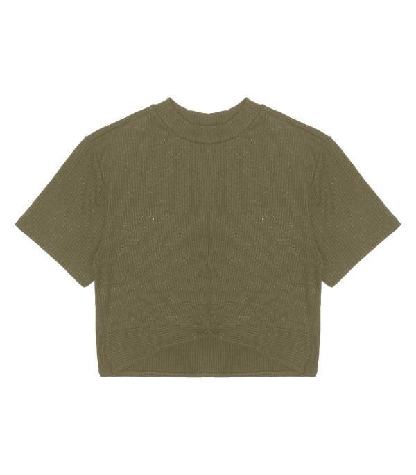 Encontraproduto.com.br - Blusa Feminina Canelada Minty Verde