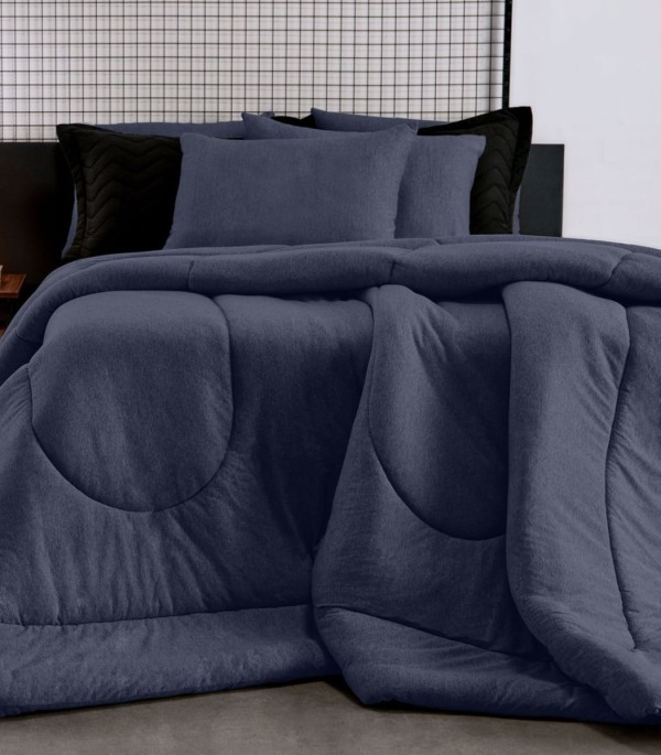 Encontraproduto.com.br - Edredom Queen Fusion Vivaldi Azul