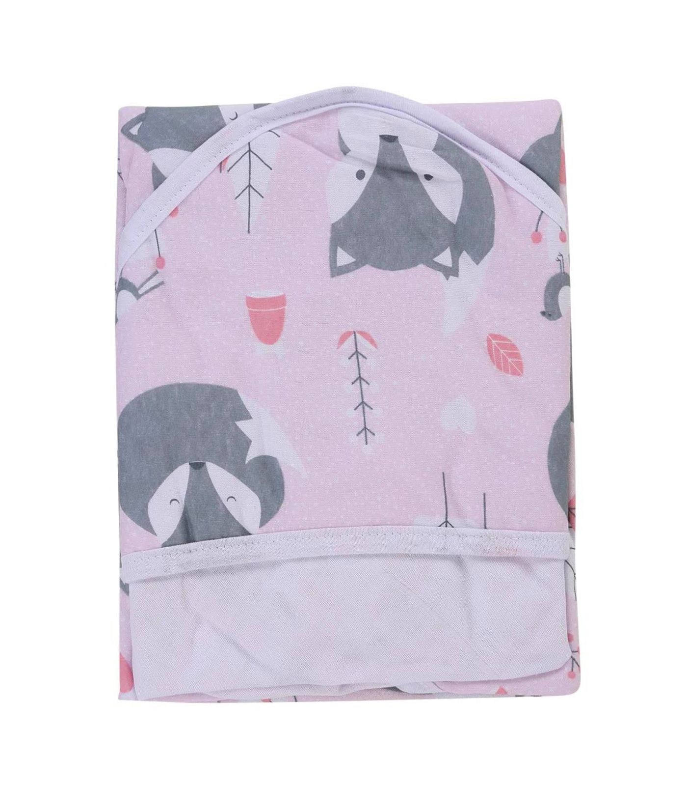 Toalha Com Capuz Bebê Vivaldi Rosa