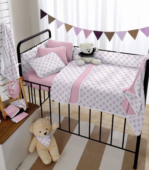 Encontraproduto.com.br - Edredom Bebê Estampado Vivaldi Rosa