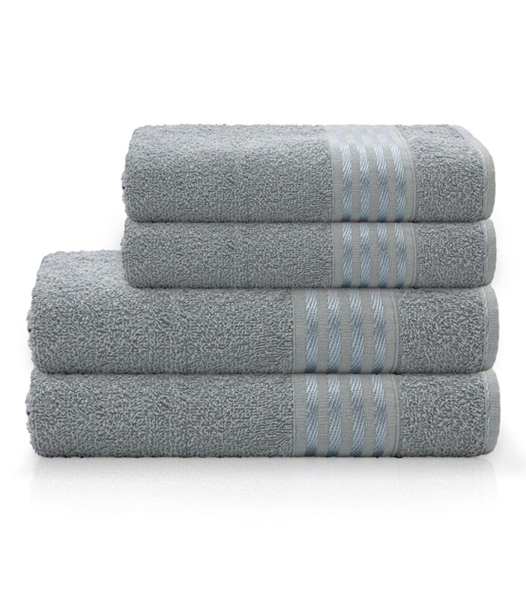 Encontraproduto.com.br - Toalha de Rosto Decor Camesa Cinza