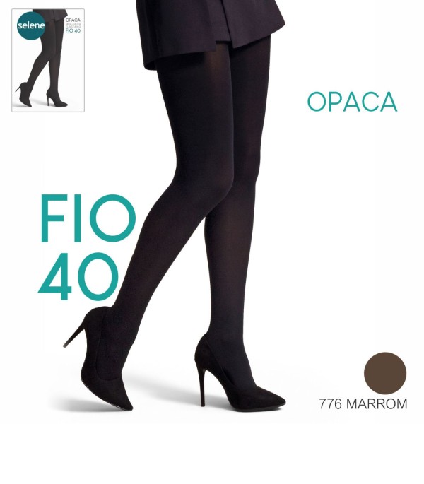 Encontraproduto.com.br - Meia Calça Opaca Fio 40 Selene Marrom