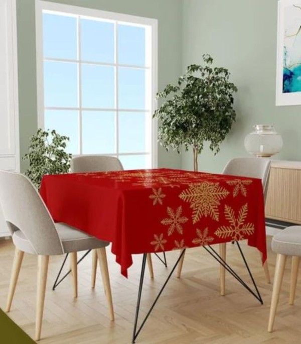 Encontraproduto.com.br - Toalha De Mesa Quadrada Wevans Vermelho