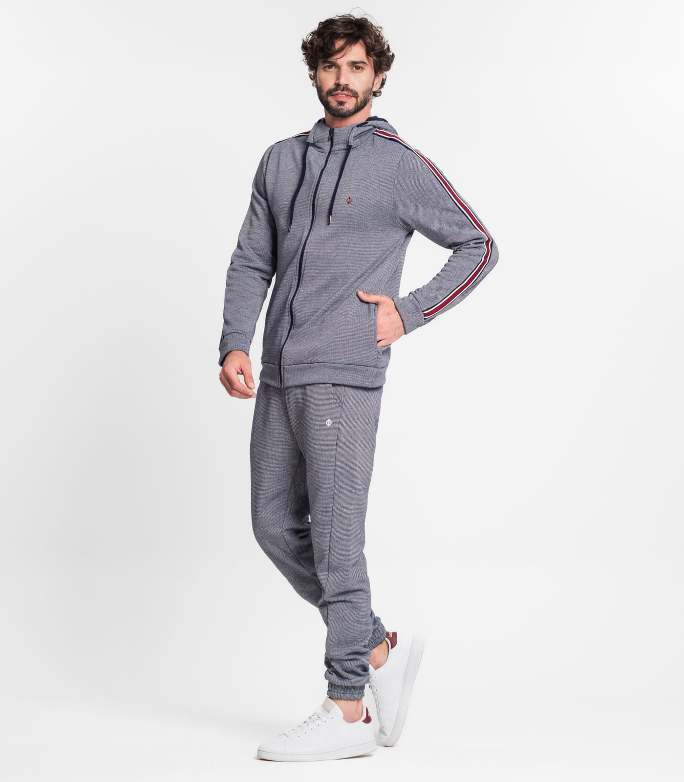 Encontraproduto.com.br - Jaqueta Com Capuz Masculina Diametro Azul