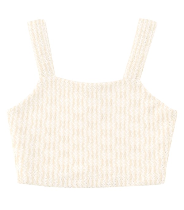 Encontraproduto.com.br - Top Cropped Feminino Em Tricot EndlessLavar na tem Bege