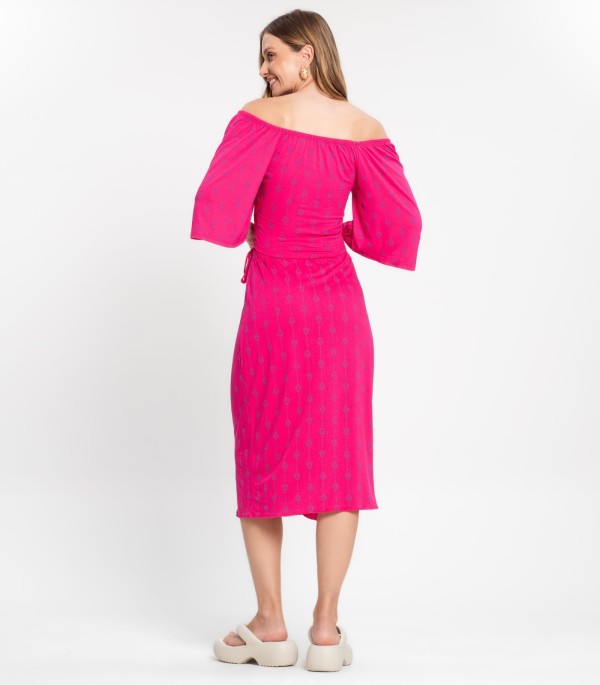 Encontraproduto.com.br - Saia Midi Envelope Rovitex Rosa