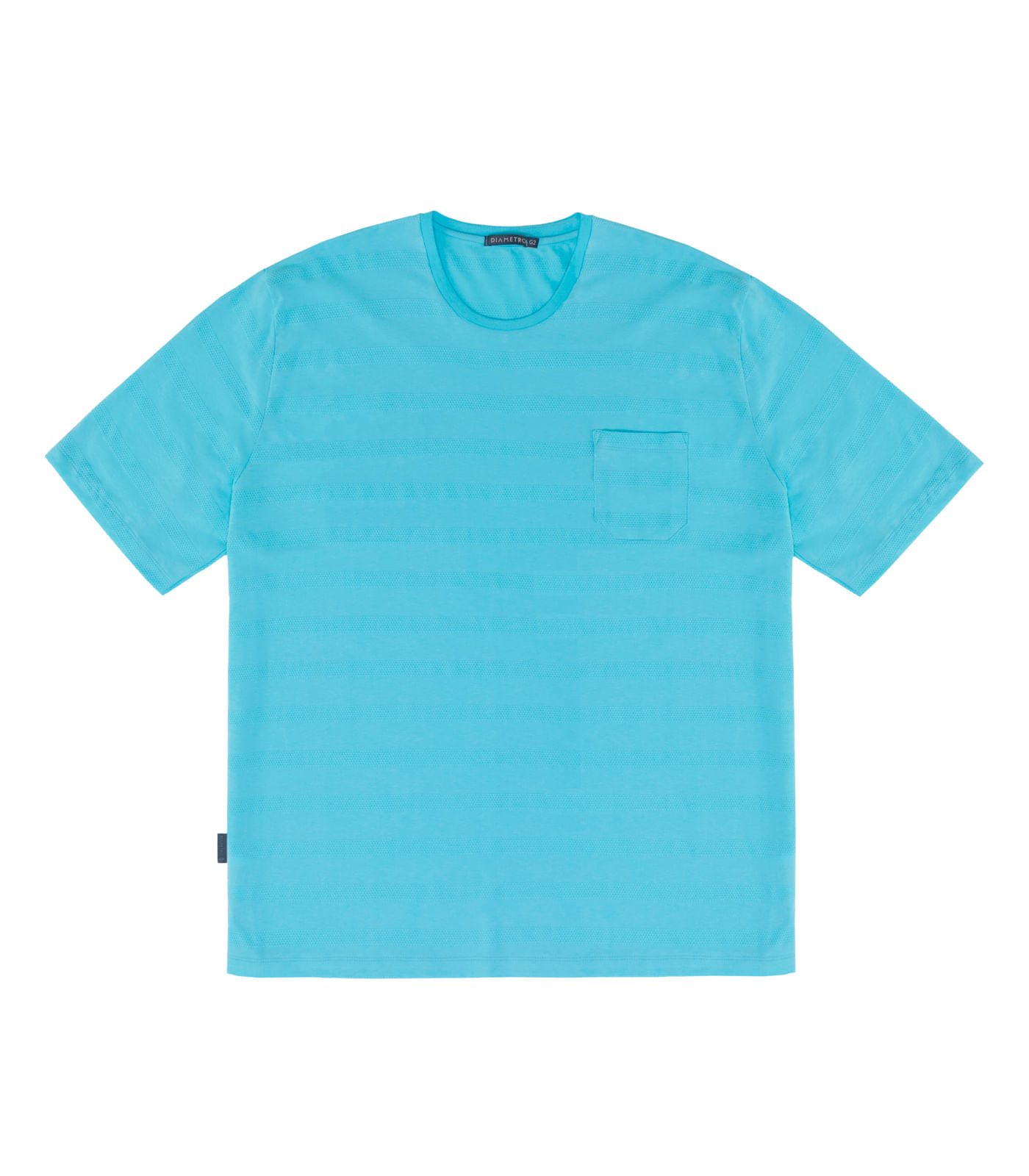 Camiseta Masculina Plus Size Diametro Azul