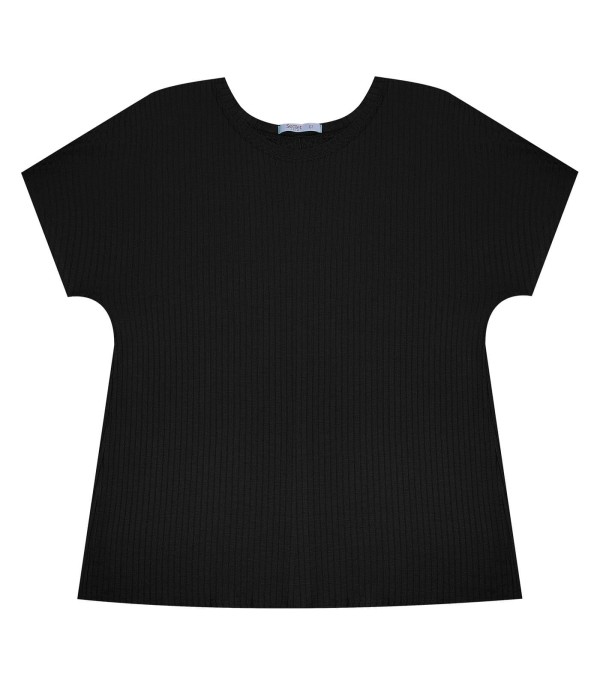 Encontraproduto.com.br - Blusa Feminina Plus Size Secret Glam Preto