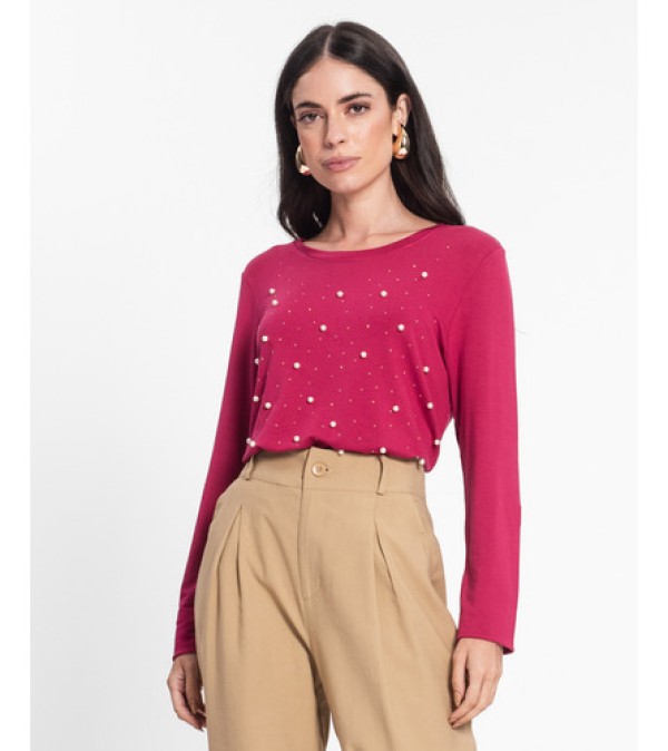 Blusa Feminina Manga Longa Endless Vermelho