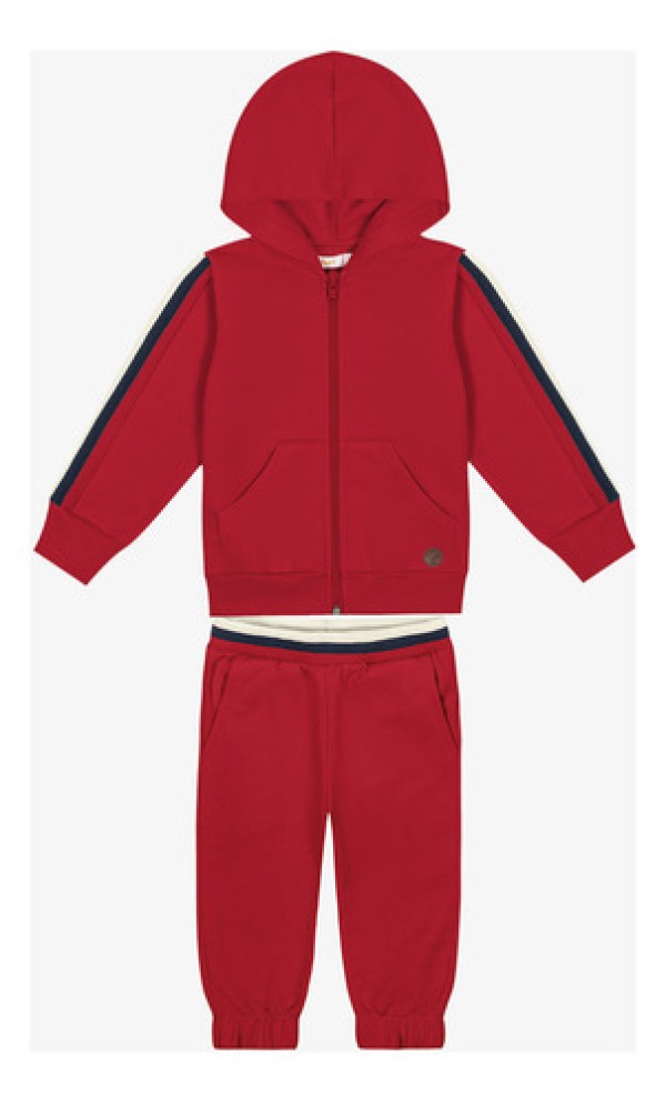 Conjunto Infantil Jaqueta Com Calça Trick Nick Vermelho