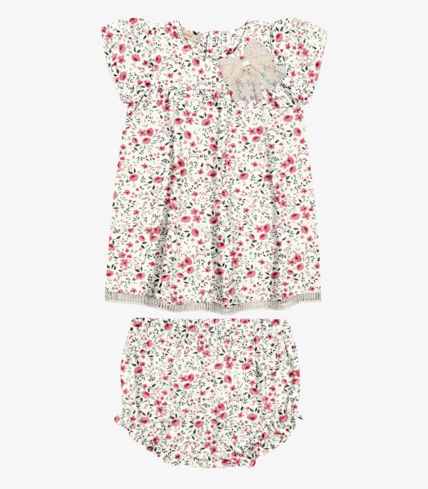 Encontraproduto.com.br - Vestido Infantil Com Calcinha Trick Nick Bege