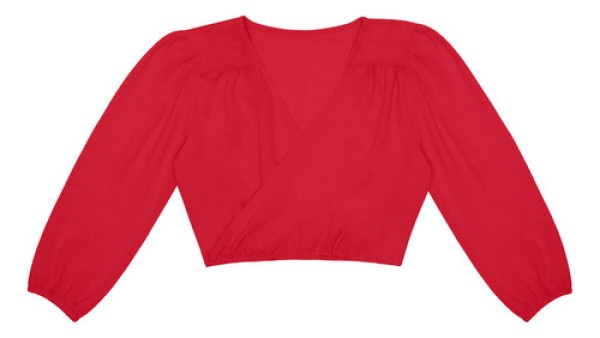 Blusa Feminina Manga 3/4 Rovitex Vermelho