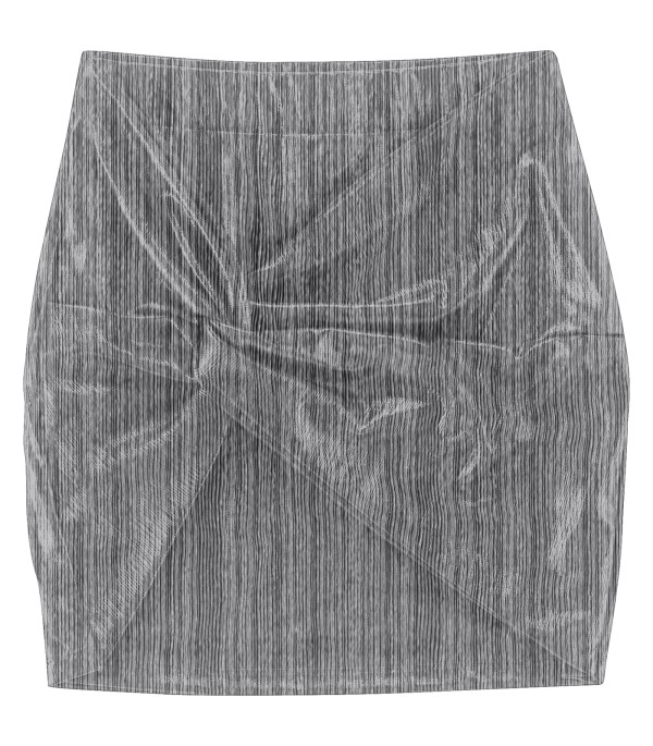 Encontraproduto.com.br - Saia Juvenil Feminina Minty Cinza
