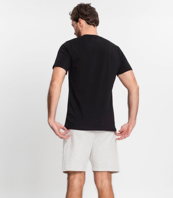 Encontraproduto.com.br - Bermuda Masculina Plus Size Moletom Diametro Cinza