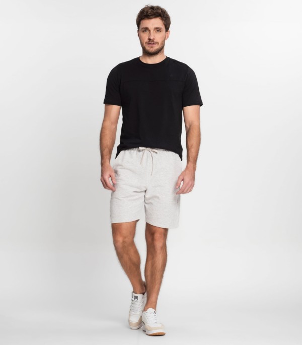 Encontraproduto.com.br - Bermuda Masculina Plus Size Moletom Diametro Cinza