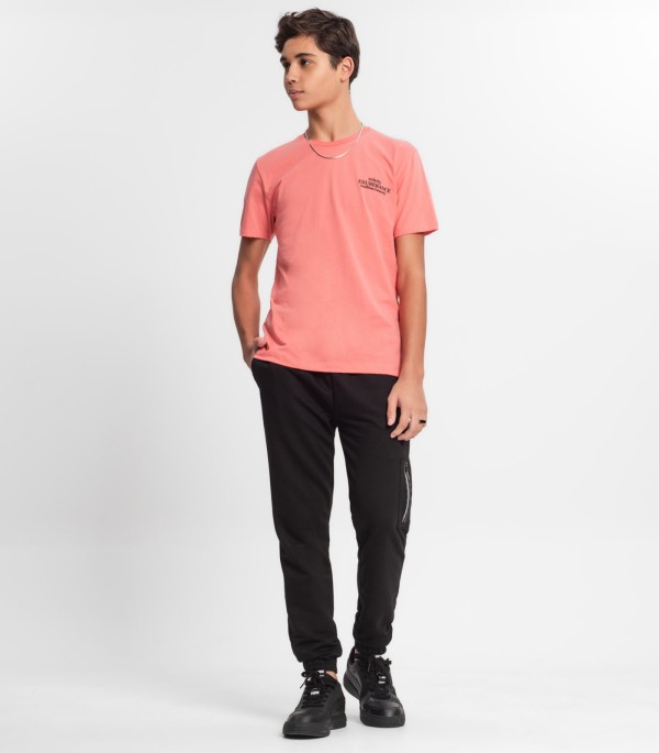 Encontraproduto.com.br - Calça Juvenil Masculina Em Moletom Minty Preto