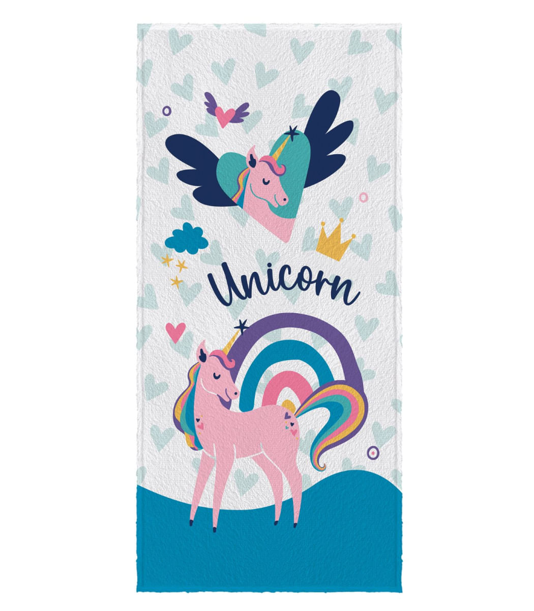 Toalha de Banho Infantil Estampada Lepper Azul