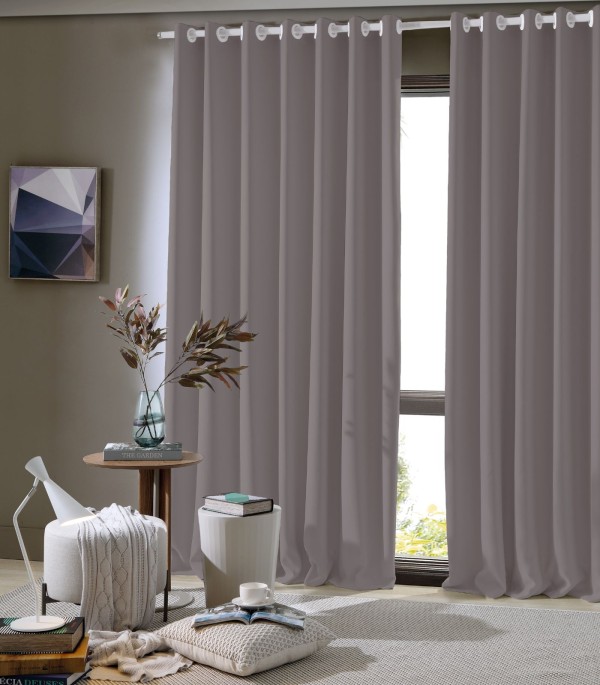 Encontraproduto.com.br - Cortina Corta Luz Tecido 2,60 X 1,70 Bella Janela Marrom