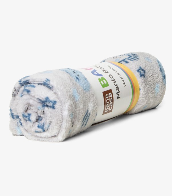 Encontraproduto.com.br - Manta Infantil Microfibra Bene Casa Cinza