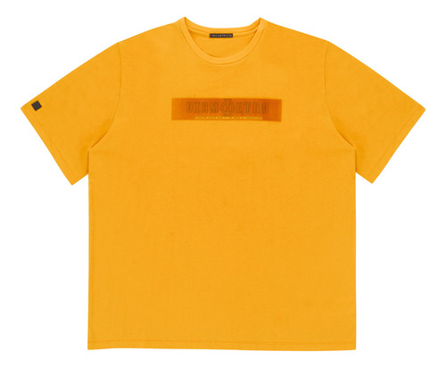 Camiseta Plus Size Masculina Diametro Amarelo