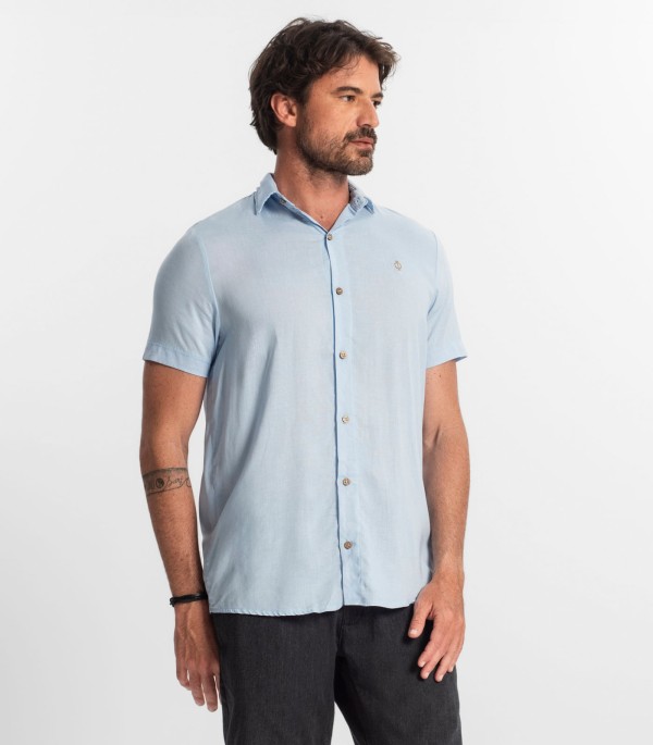 Encontraproduto.com.br - Camisa Masculina Diametro Azul