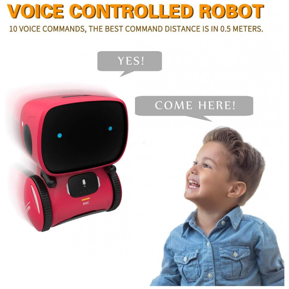 Encontraproduto.com.br - GILOBABY Robô Interativo com Sensor de Toque, Controle de Voz, Reconhecimento de Fala, Canta e Dança, 4 a 7 Anos, 98K R...