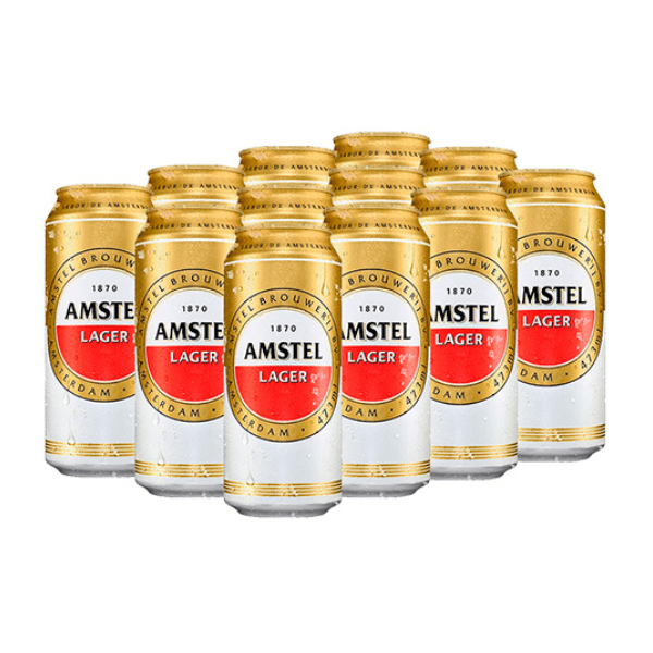 Cerveja Amstel 473ml Pack c/ 12 unidades Lata