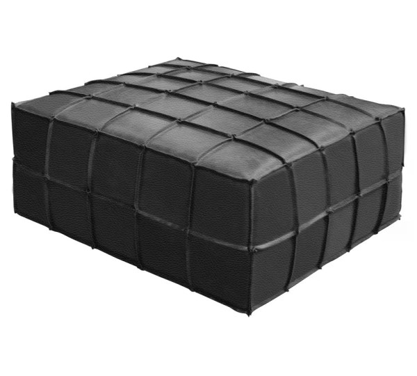 Encontraproduto.com.br - Puff Retangular Senepol 0400 Couro Legitimo Toro Bianco