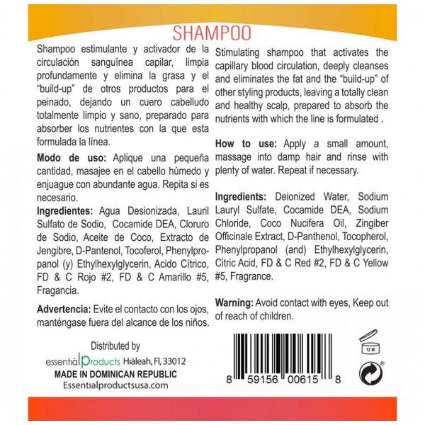 Encontraproduto.com.br - Kit de Tratamento para Cabelos Crespos o Crescimento e Hidrata com Gengibre e Coco, 4 Peças, EASY LOOK, Branco