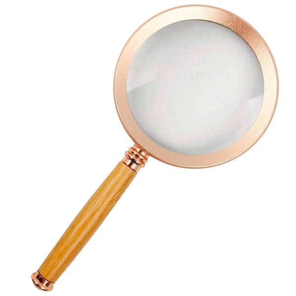 Encontraproduto.com.br - Lupa C/ Cabo Madeira 75mm em Vidro BCT7 Comércio
