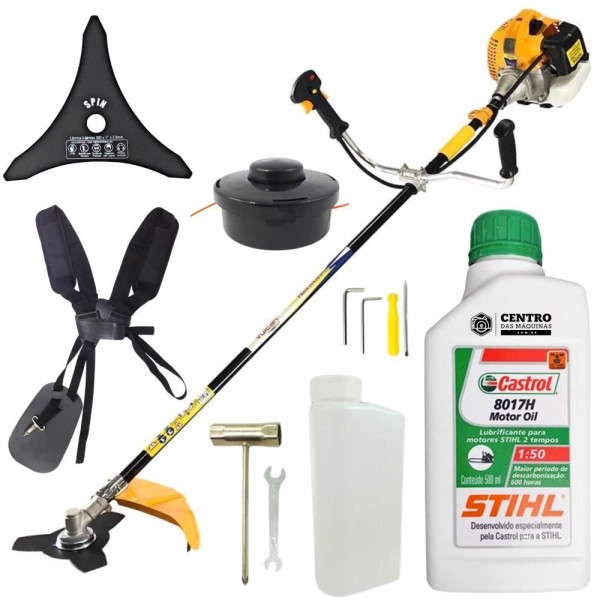 Encontraproduto.com.br - Roçadeira Vr520h Vulcan Profissional 52cc C/ óleo Stihl 2t