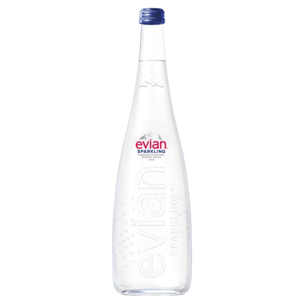 Água Mineral com Gás Evian 750ml