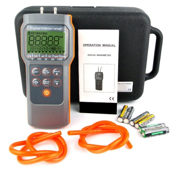 Encontraproduto.com.br - Manômetro Digital Medidor de Diferença de Pressão Atmosférica Capacidade 15 psi Novotest.br VZ82152AZ