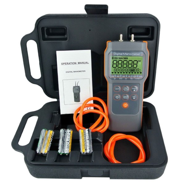 Encontraproduto.com.br - Manômetro Digital Medidor de Diferença de Pressão Atmosférica Capacidade 15 psi Novotest.br VZ82152AZ