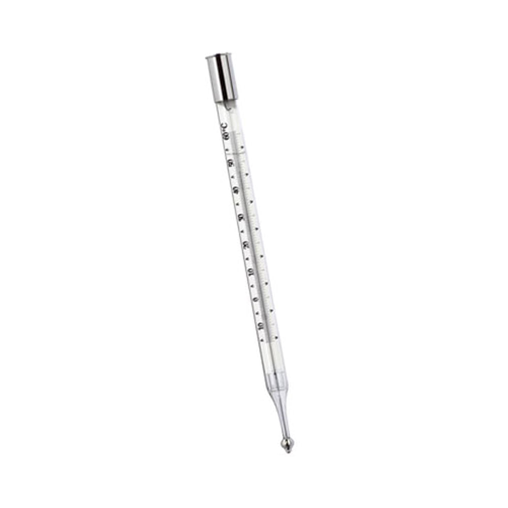 Termômetro psicrômetro para estação meteorológica analógica escala interna 15+60:0,5C Hg 290+10 X 15+0,5 mm fechamento capsula metal Incoterm 5171
