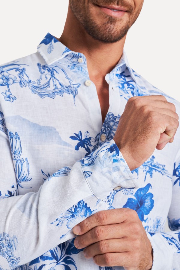 Encontraproduto.com.br - Camisa Ml Estampada Bahia Bonita
