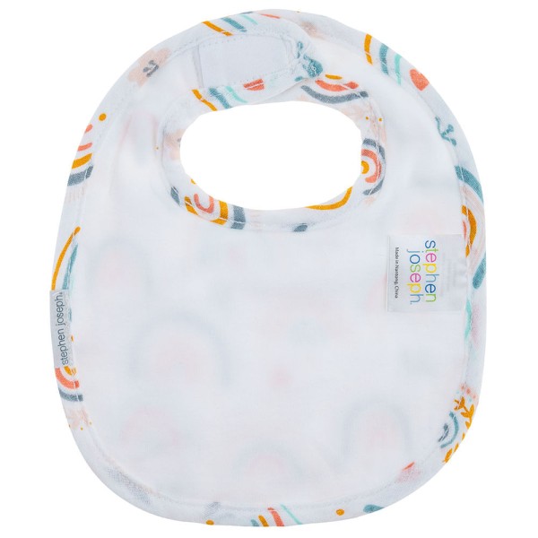 Encontraproduto.com.br - Conjunto de Babadores de Muslin Arco-Ìris Stephen Joseph