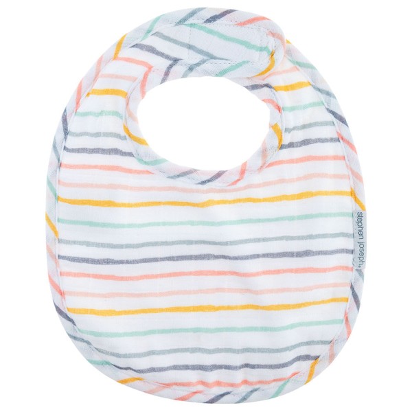 Encontraproduto.com.br - Conjunto de Babadores de Muslin Arco-Ìris Stephen Joseph
