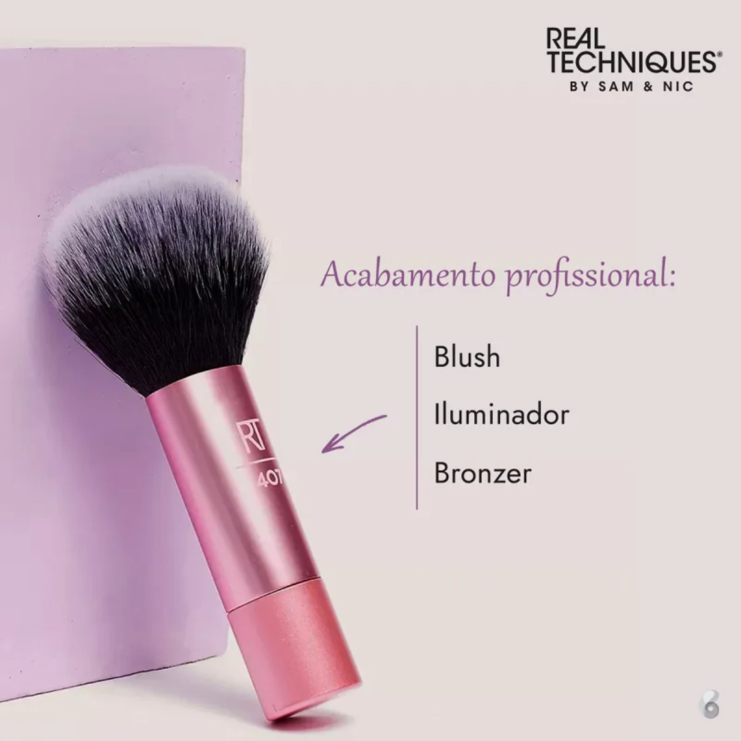 Encontraproduto.com.br - Pincel Facial Real Techniques - Mini Multitask