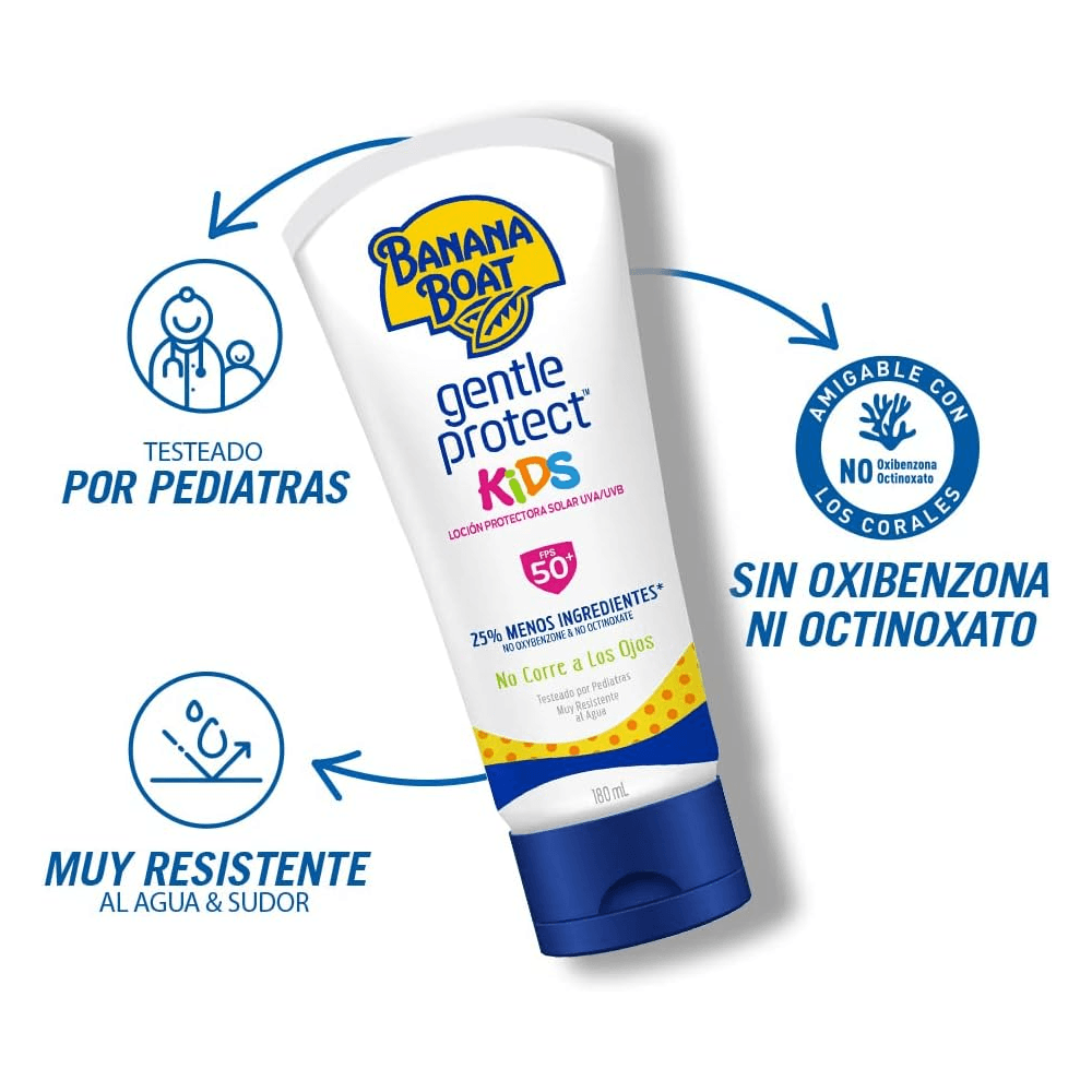 Encontraproduto.com.br - Protetor Solar Banana Boat Gentle Protect Kids Fps 50 180ml