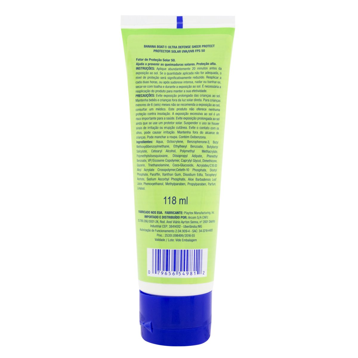 Encontraproduto.com.br - Protetor Sol Banana Boat Ult Def Fps50 118Ml - Banana Boat