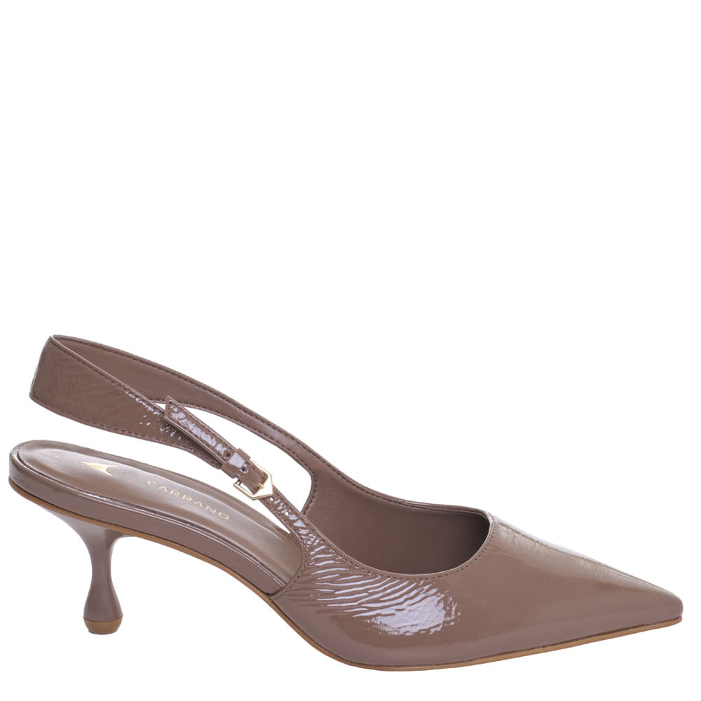 Scarpin Carrano Verniz Marrom