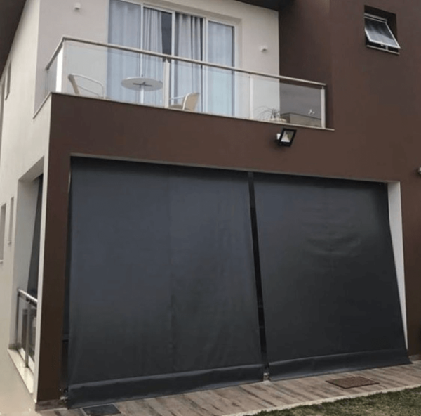 Toldo Cortina Preto - 3,10m x 2,00m - kit completo