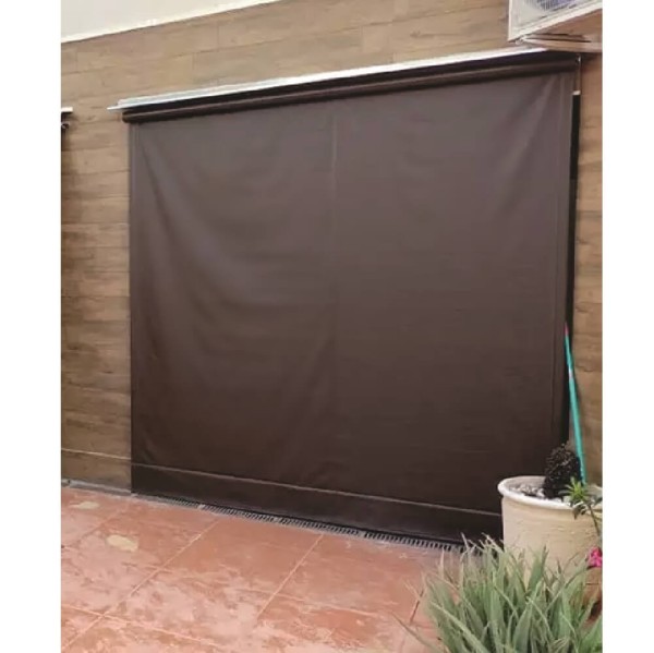 Toldo Cortina Marrom - 3,60m x 1,90m - kit completo